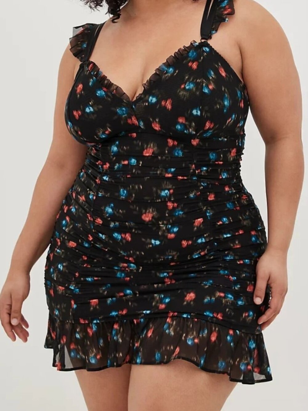 Plus Size Torrid Ikat Floral Bodycon Chemise 3x - NWT